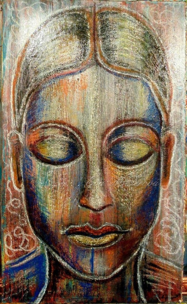 Krajina těla, kombinovaná technika, 2019 /adjustováno /