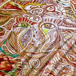 PRODÁNO
Portrét v krajině /cyklus Jsem krajinou/, 2014